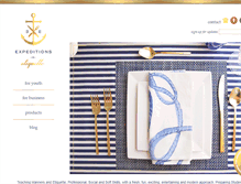 Tablet Screenshot of expeditionsinetiquette.com